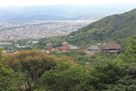 山頂から清水寺そして京都市街…