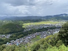 本丸より　城下町兼山(北側)…