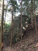 城趾北東の巨岩