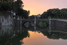 江戸城　石橋と伏見櫓…