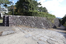 城代屋敷跡西面の石垣…