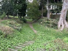 東善寺館前の堀跡…