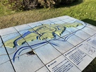 東館跡にある地形模型