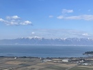 出丸址からの琵琶湖と伊吹山系の眺め…