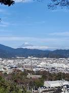 登山道からの富士山…