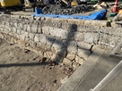 修復工事中の内堀石垣…