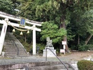 登城口の日吉神社…