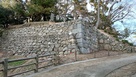 修復後の南千貫櫓跡石垣…