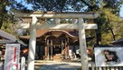 武田神社　鳥居と拝殿…