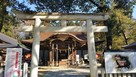 武田神社　鳥居と拝殿