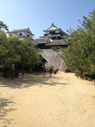 真夏の松山城
