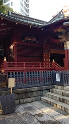 渋谷城の石と金王八幡宮