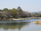 旭川越し南東からの天守…