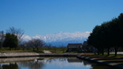 剣岳と南側水堀…