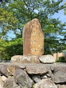 膳所城址の石碑…