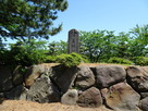 福嶋城跡の石碑…