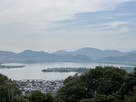摠見寺本堂跡から琵琶湖方向…