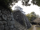 吉田城・本丸への石段…