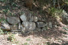 南木戸の残存石垣…