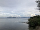 坂本城本丸跡北側からの琵琶湖風景…