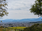 早落城からの松本市の風景