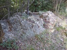 本丸の隅の岩