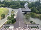 天守展望台から見た走長屋、鉄門、干飯櫓…