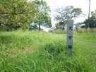 徳島城天守跡の石碑…