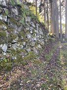 ホウヅキ段の石垣…