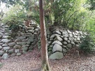 神戸城水堀側の櫓台らしき石垣…