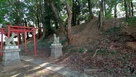 城山稲荷神社の土塁…
