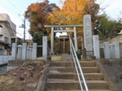 城址跡の熊野神社…