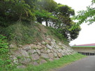 北側斜面の石垣