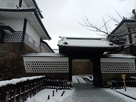 石川門の雪化粧…