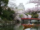 桜と舟と天守