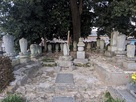 本丸跡西林寺にある信綱の墓