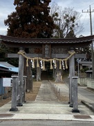 城跡の八剣神社…