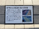 小牧市役所前の城下から城への大手道説明板…