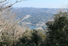 東麓の並石ダム方面の眺望