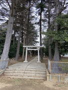 城跡の米ヶ崎意富比神社…
