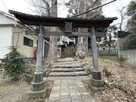 湯殿神社と鳥居…