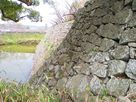竹林橋跡からの石垣…