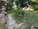 金杉神明社の土塁…