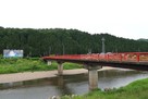 茶臼山城 日野川越しの遠景（南東より）…