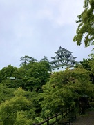 雨上がりの天守台…