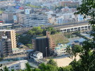 三原城天守台（桜山城中腹から）…