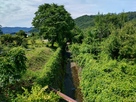 二の丸南側の水堀跡…