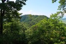 北之庄城 城址から見た八幡山城…