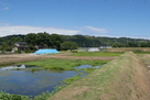 二の丸土橋と水堀…