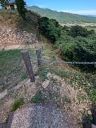 当時の本丸への登山道…